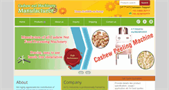 Desktop Screenshot of cashewnutmachinery.com